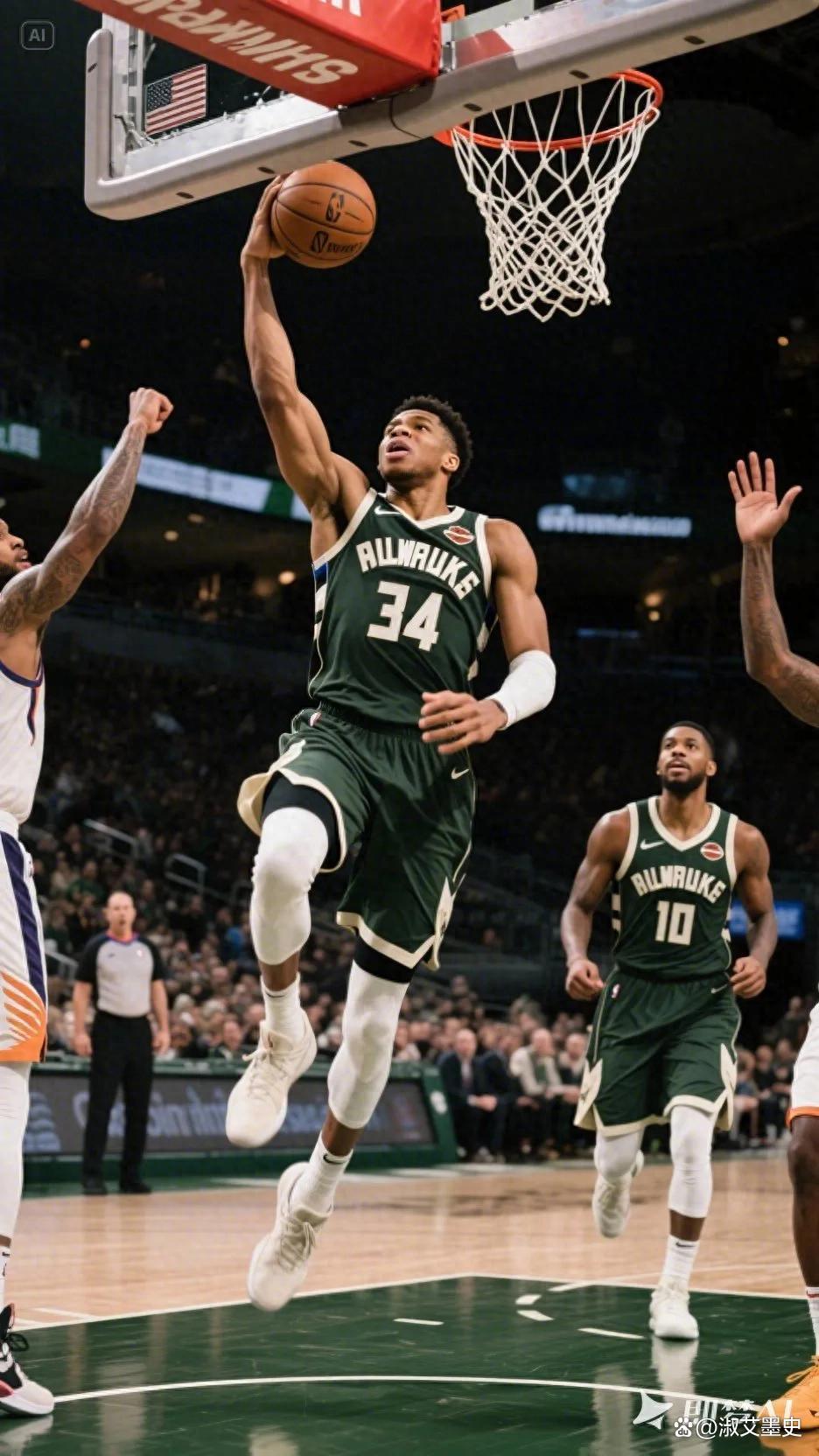 雄鹿逆转活塞,取得七连胜 雄鹿逆转活塞,取得七连胜